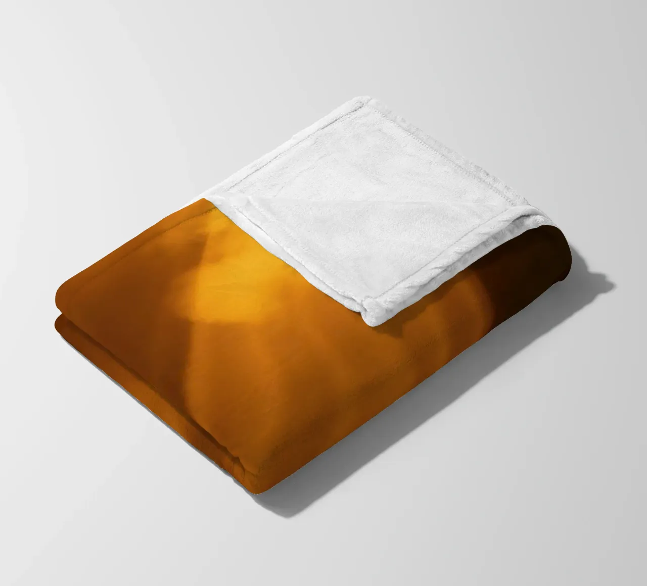 Rayons de lumière abstraits et chauds filtrant à travers un espace sombre plaid polaire de DesignDoodle