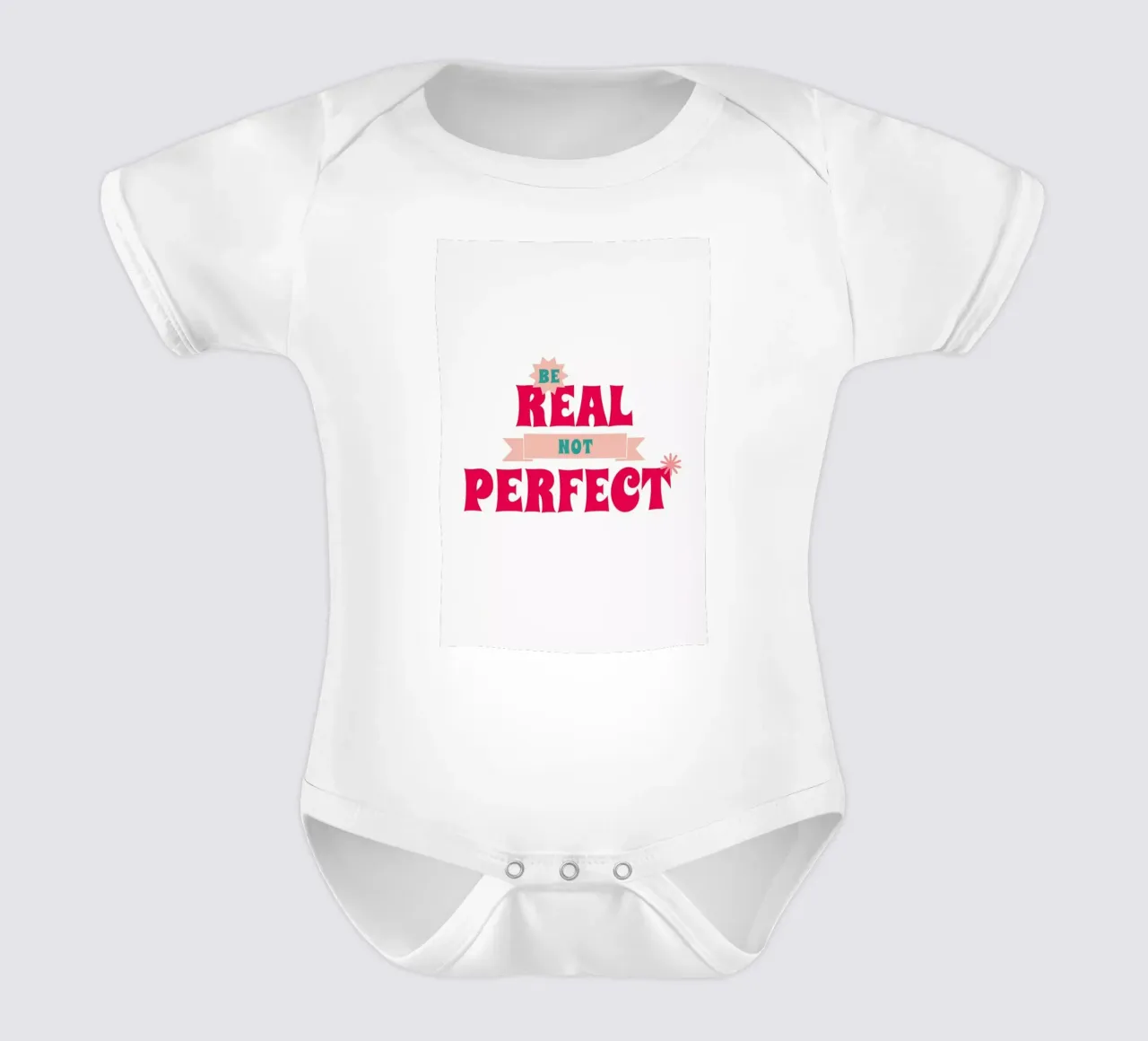 Real Not Perfect body neonato maniche corte da Studio One