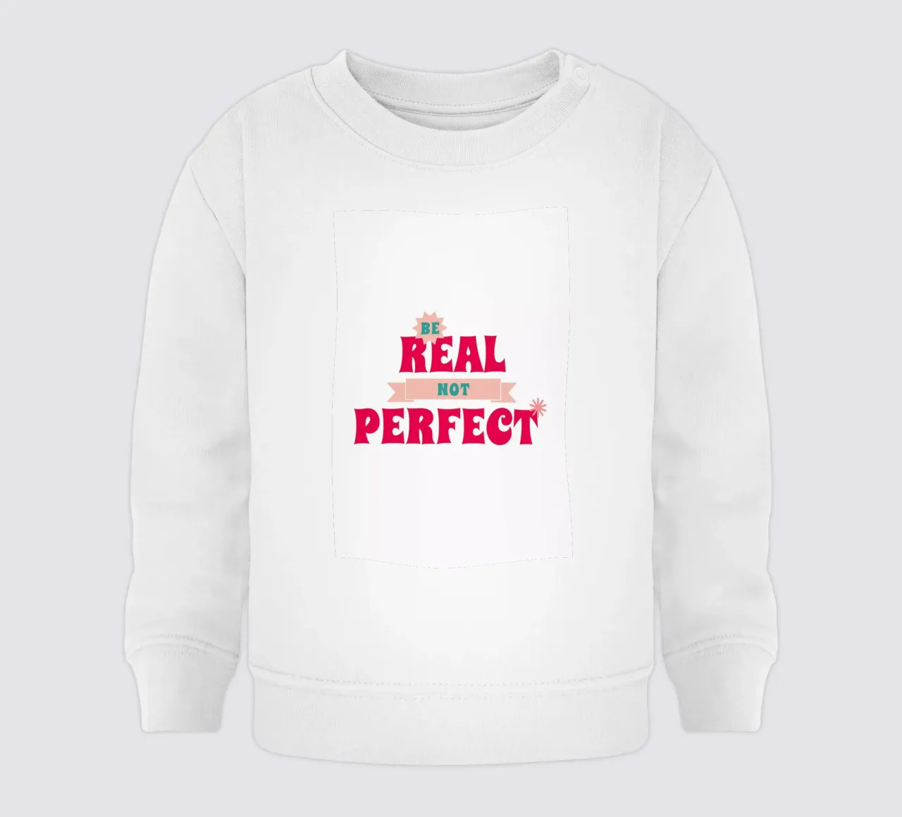 Real Not Perfect felpa neonato da Studio One