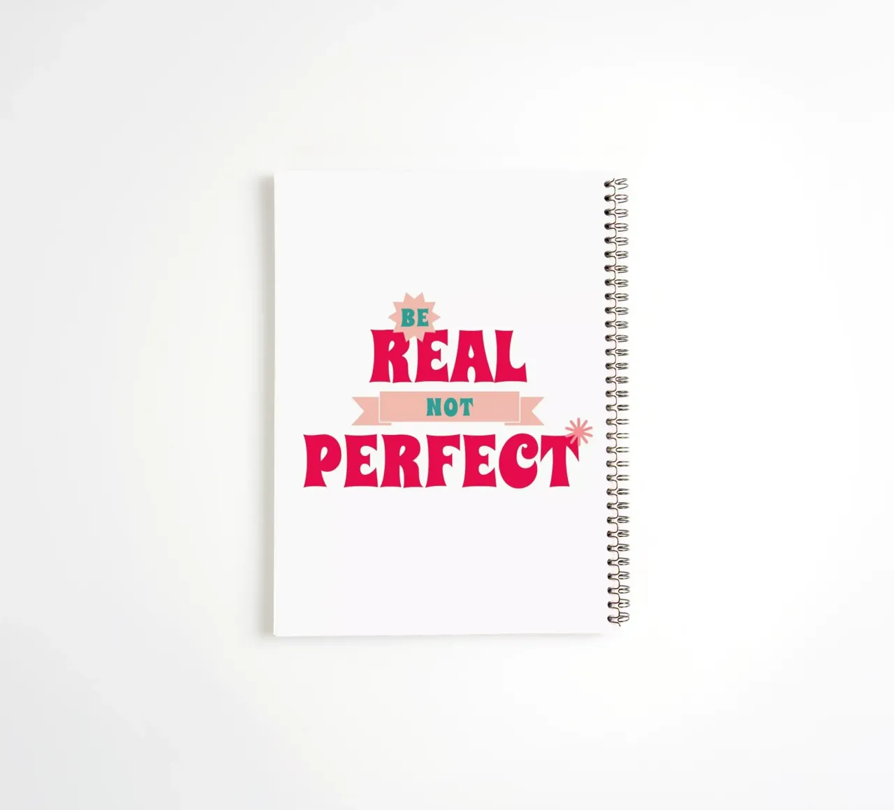 Real Not Perfect spiral notebook by Studio One