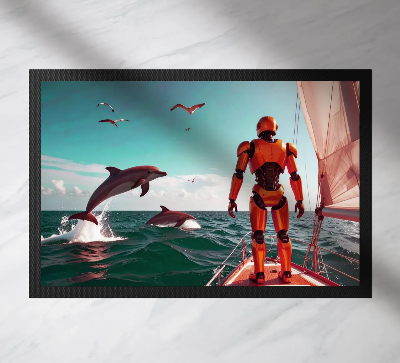 ROBOT SUR UN VOILIER. Eau verte zerbino da Thierry vobmann photography