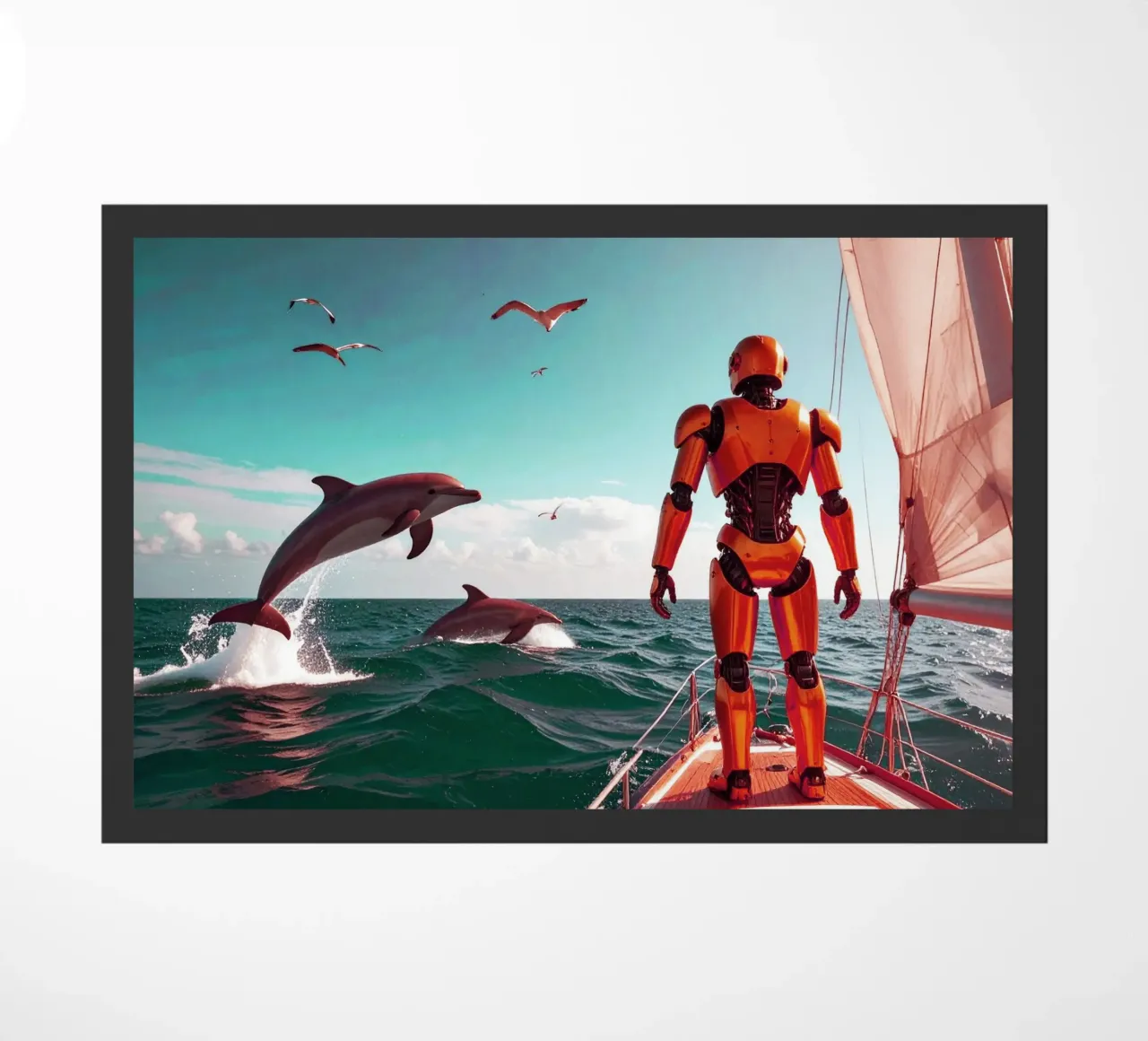 ROBOT SUR UN VOILIER. Eau verte zerbino da Thierry vobmann photography