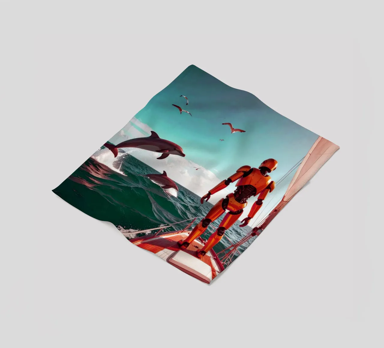 ROBOT SUR UN VOILIER. Eau verte coperta in pile da Thierry vobmann photography