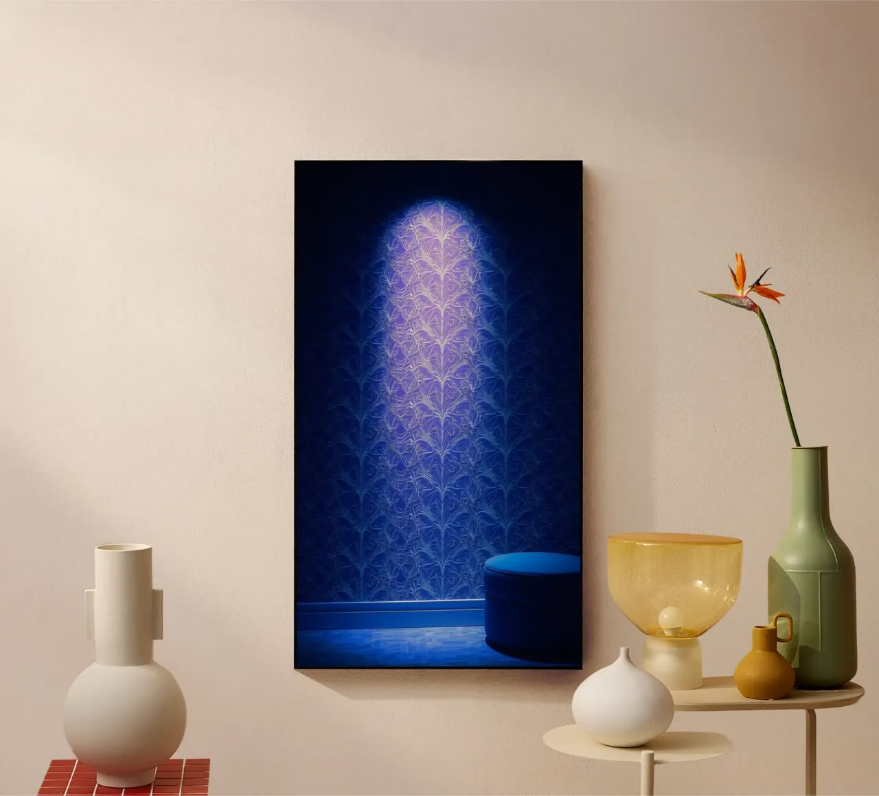 Sfondo per carta da parati con luci soffuse in stile moderno plexiglass da DesignDoodle