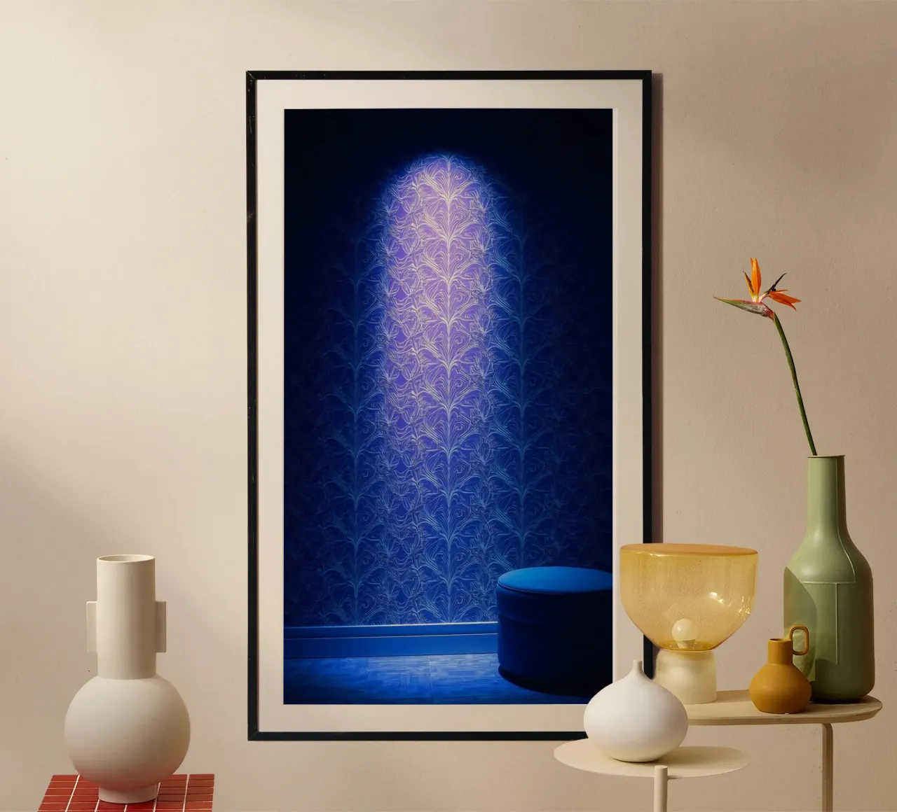 Sfondo per carta da parati con luci soffuse in stile moderno carta hahnemühle da DesignDoodle