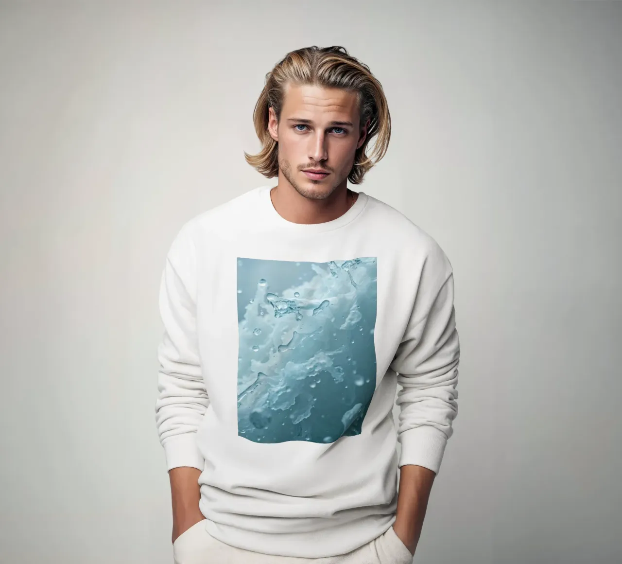 Abstract wave patterns creating a soothing atmosphere sweatshirt by DesignDoodle