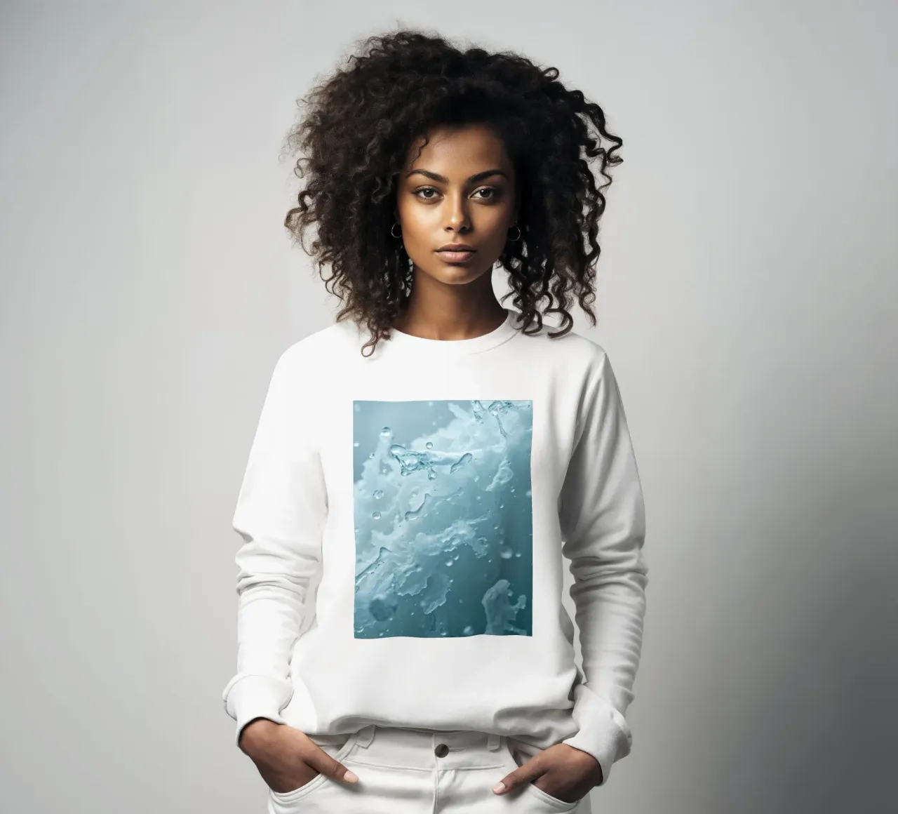 Abstract wave patterns creating a soothing atmosphere sweatshirt by DesignDoodle