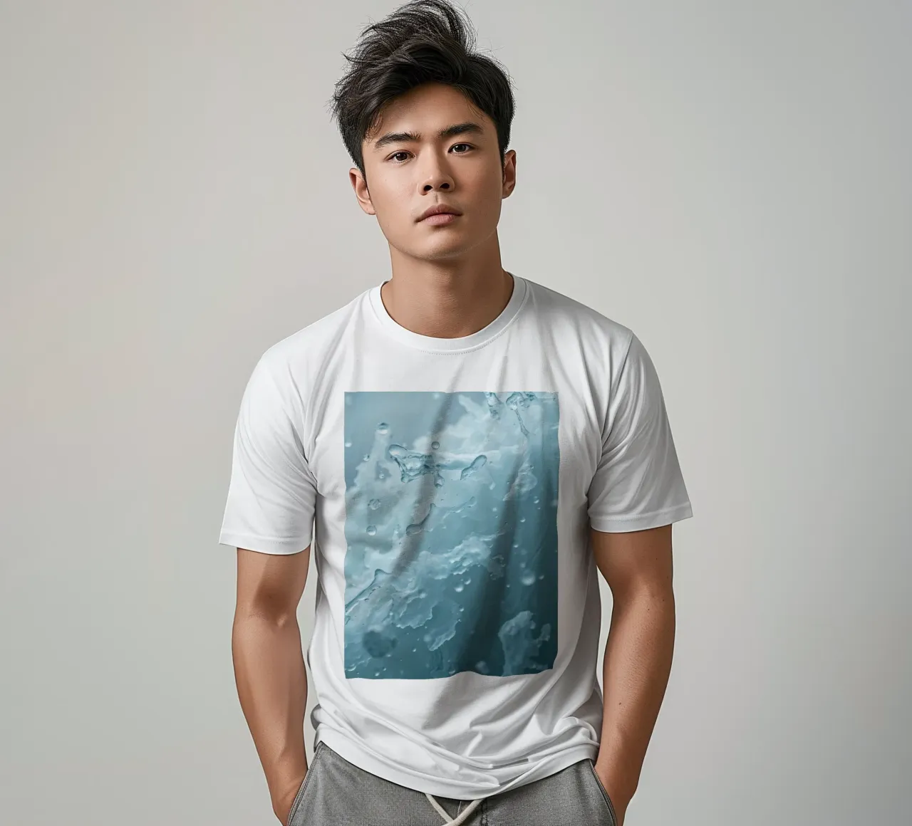 Abstract wave patterns creating a soothing atmosphere t-shirt by DesignDoodle