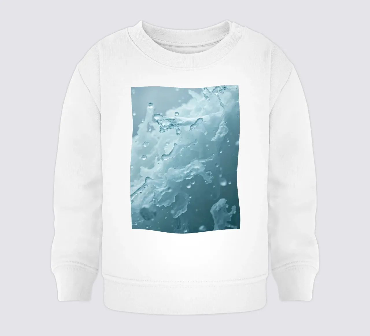 Abstract wave patterns creating a soothing atmosphere baby sweatshirt by DesignDoodle
