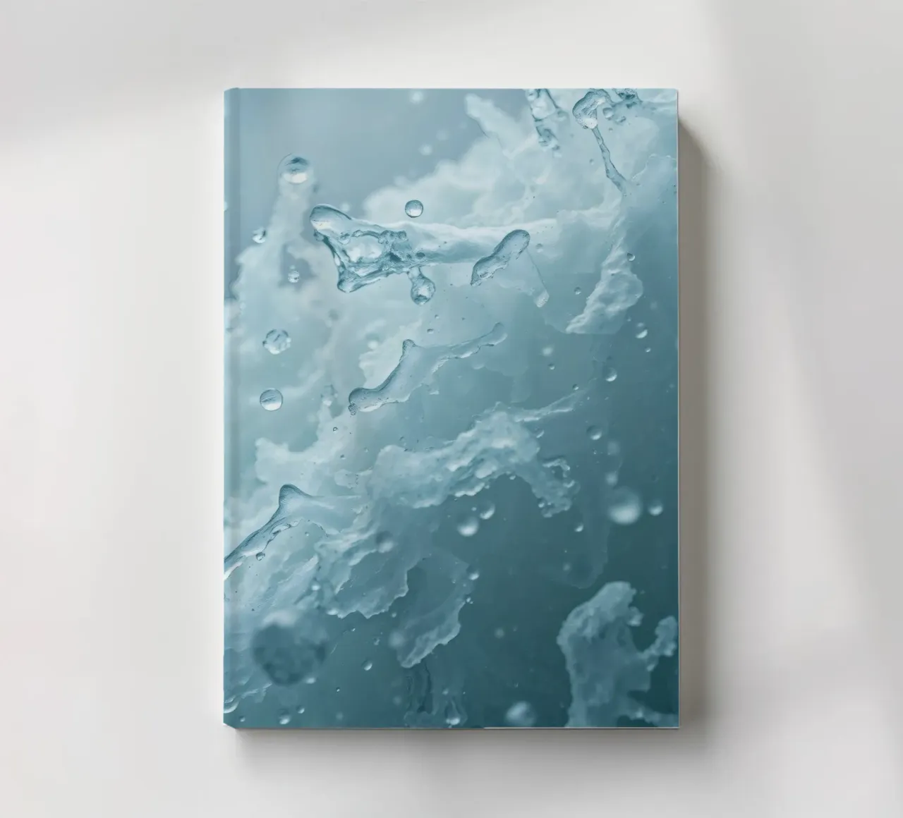 Abstract wave patterns creating a soothing atmosphere notebook by DesignDoodle