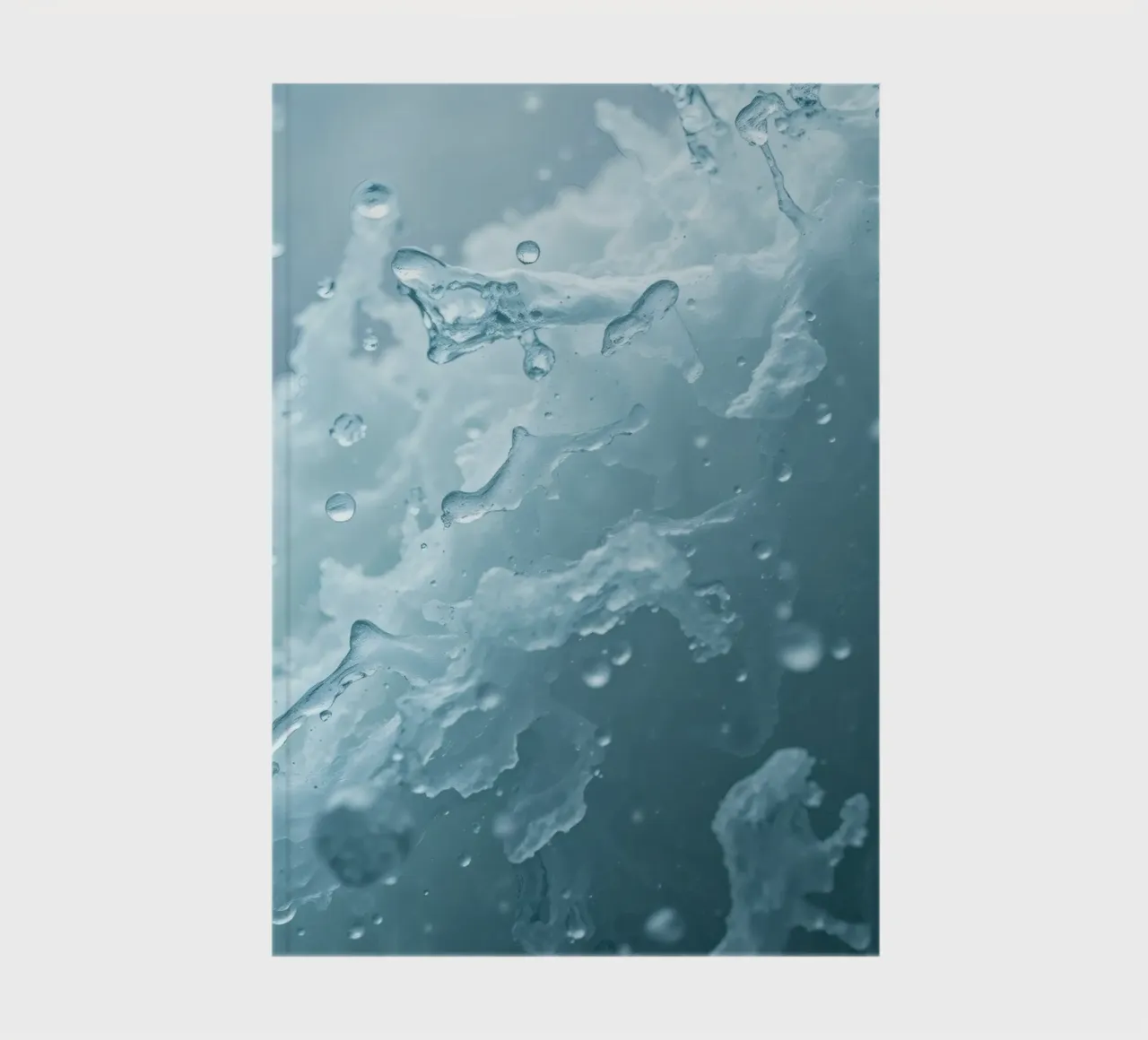 Abstract wave patterns creating a soothing atmosphere notebook by DesignDoodle