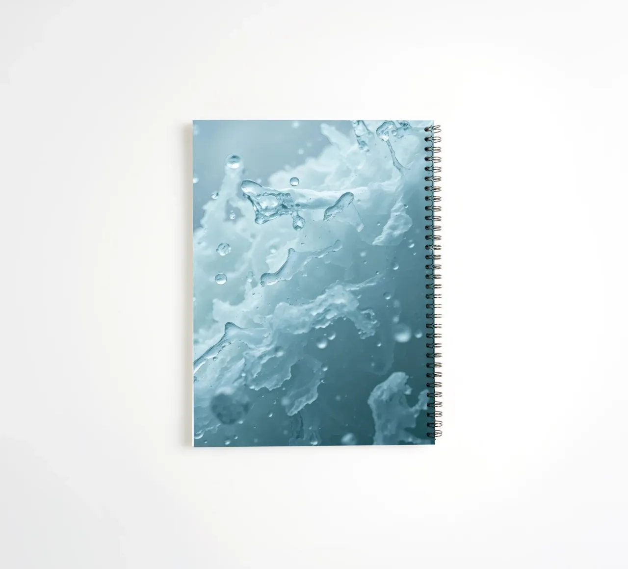 Abstract wave patterns creating a soothing atmosphere spiral notebook by DesignDoodle