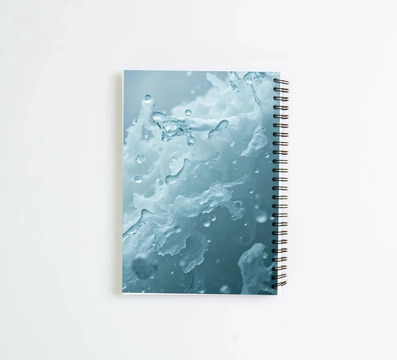 Abstract wave patterns creating a soothing atmosphere spiral notebook by DesignDoodle