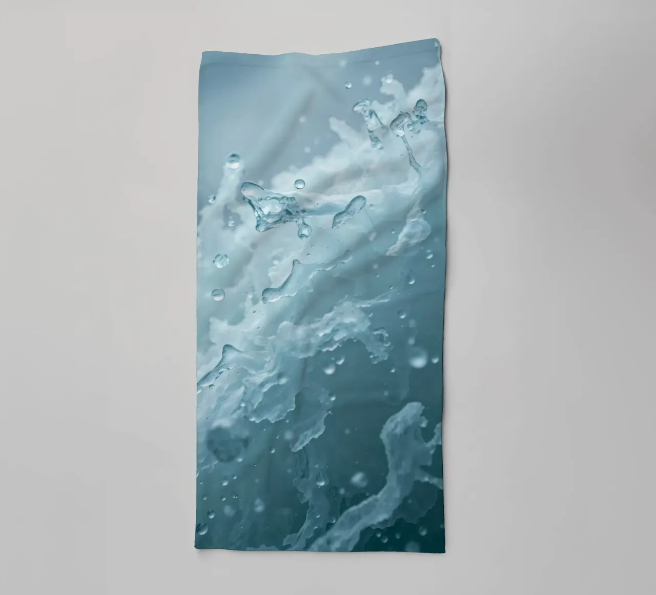 Abstract wave patterns creating a soothing atmosphere towel by DesignDoodle