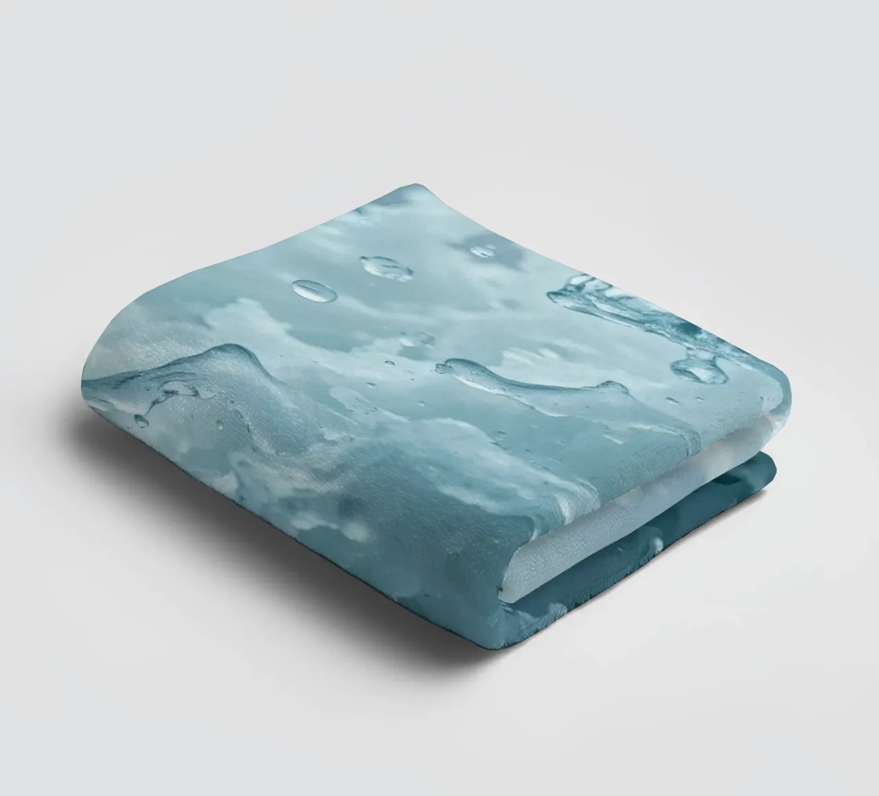 Abstract wave patterns creating a soothing atmosphere towel by DesignDoodle