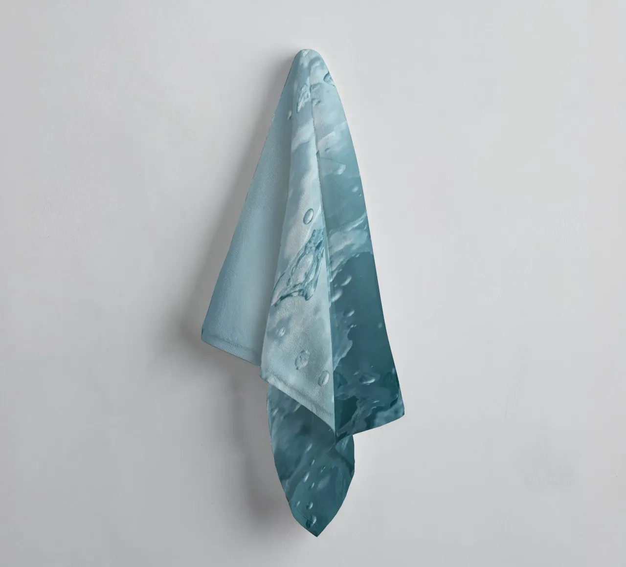 Abstract wave patterns creating a soothing atmosphere towel by DesignDoodle