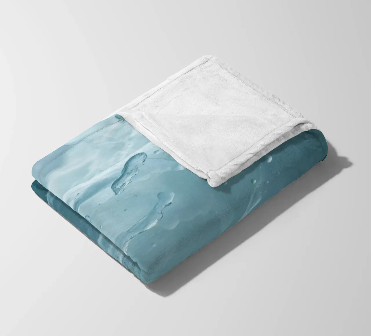 Abstract wave patterns creating a soothing atmosphere fleece blanket by DesignDoodle