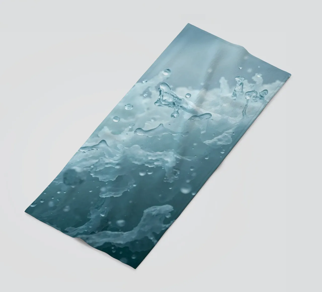 Abstract wave patterns creating a soothing atmosphere beach towel by DesignDoodle