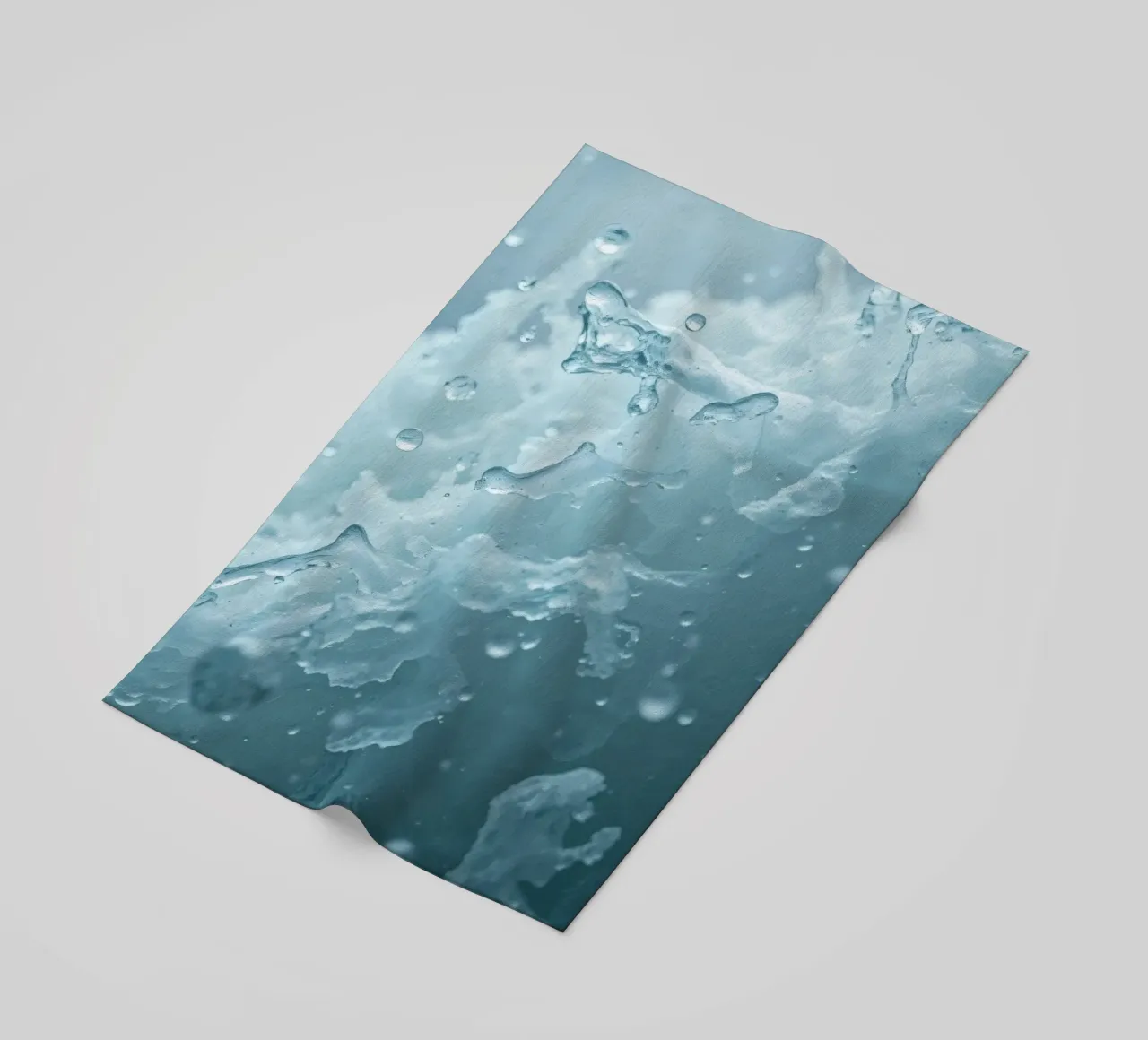 Abstract wave patterns creating a soothing atmosphere beach towel by DesignDoodle