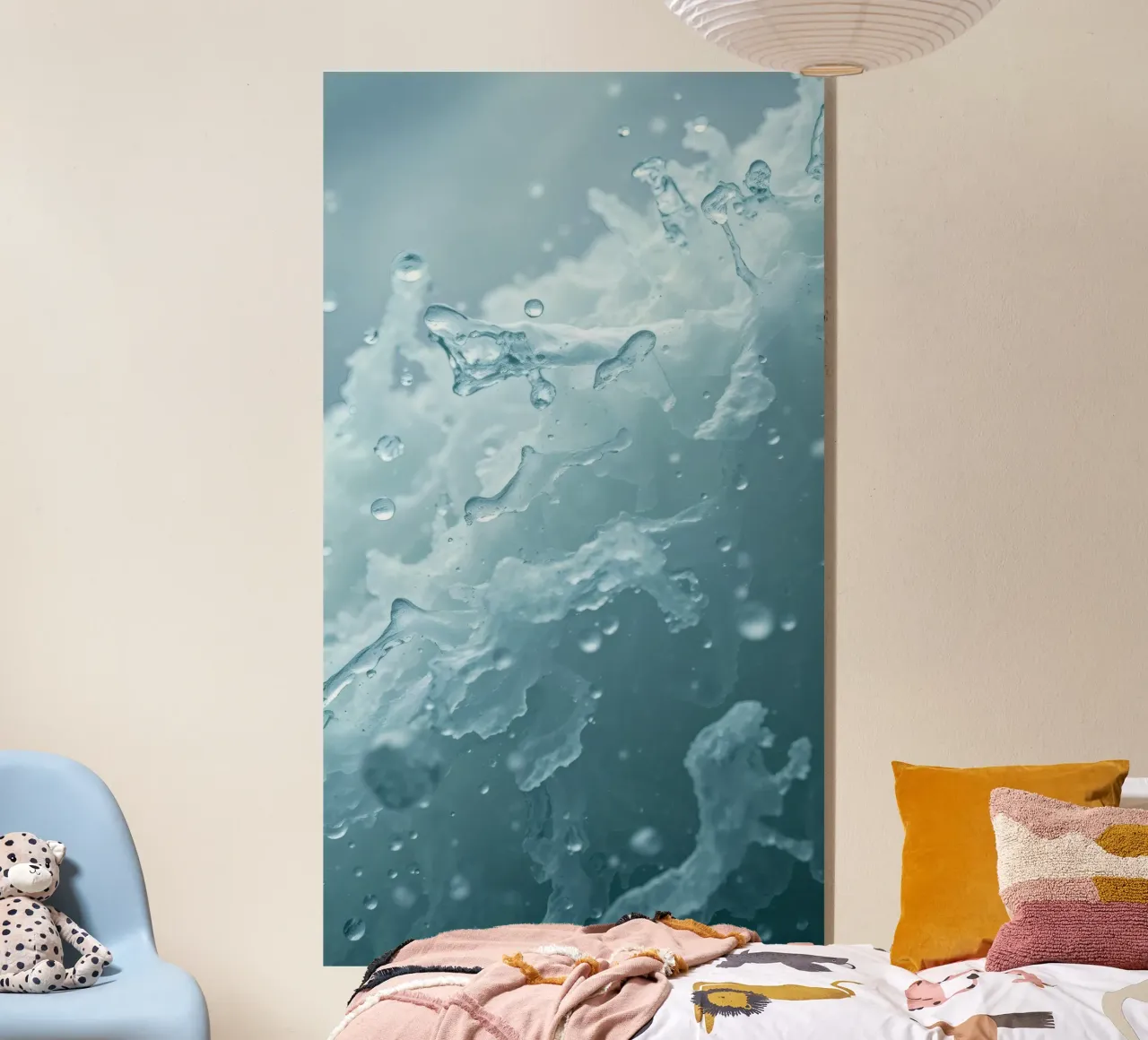 Abstract wave patterns creating a soothing atmosphere acrylic glass by DesignDoodle