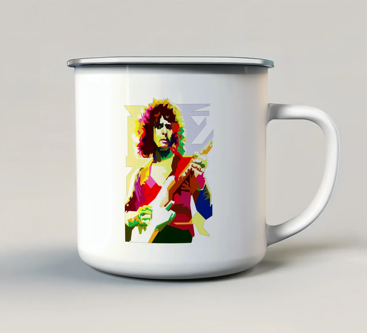 Ritchie Blackmore Britse hardrockmuziek WPAP Nu Trending emaille mok van Artkreator