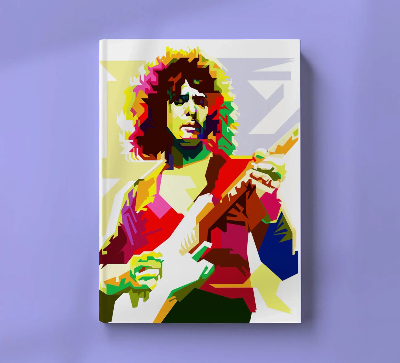 Ritchie Blackmore British Hardrock Music WPAP Trending Now notebook by Artkreator