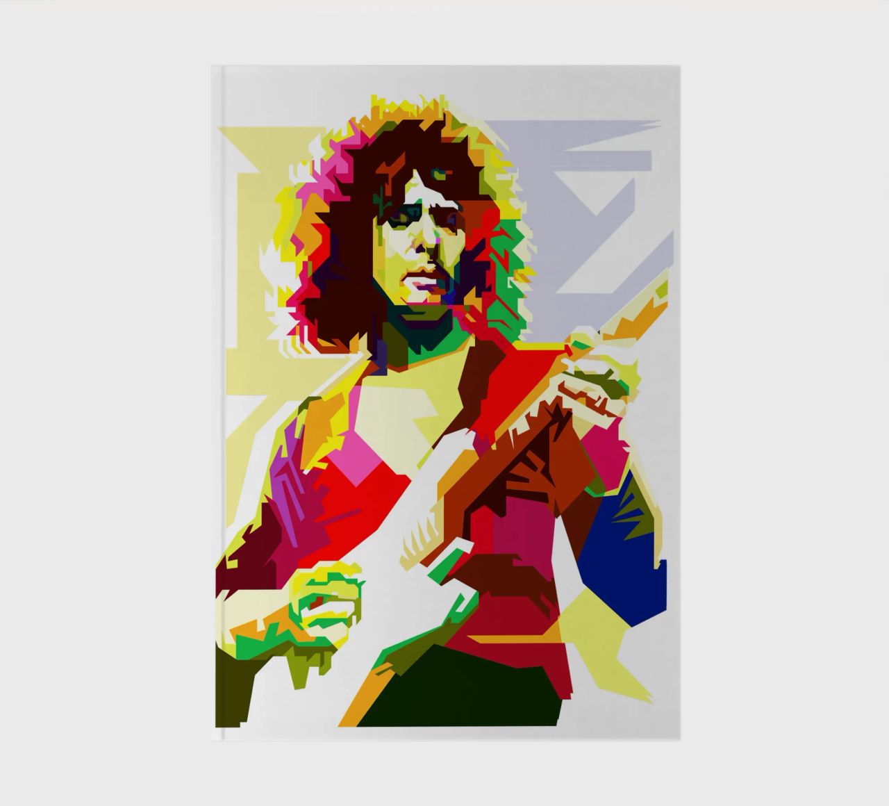 Ritchie Blackmore British Hardrock Music WPAP Trending Now notebook by Artkreator