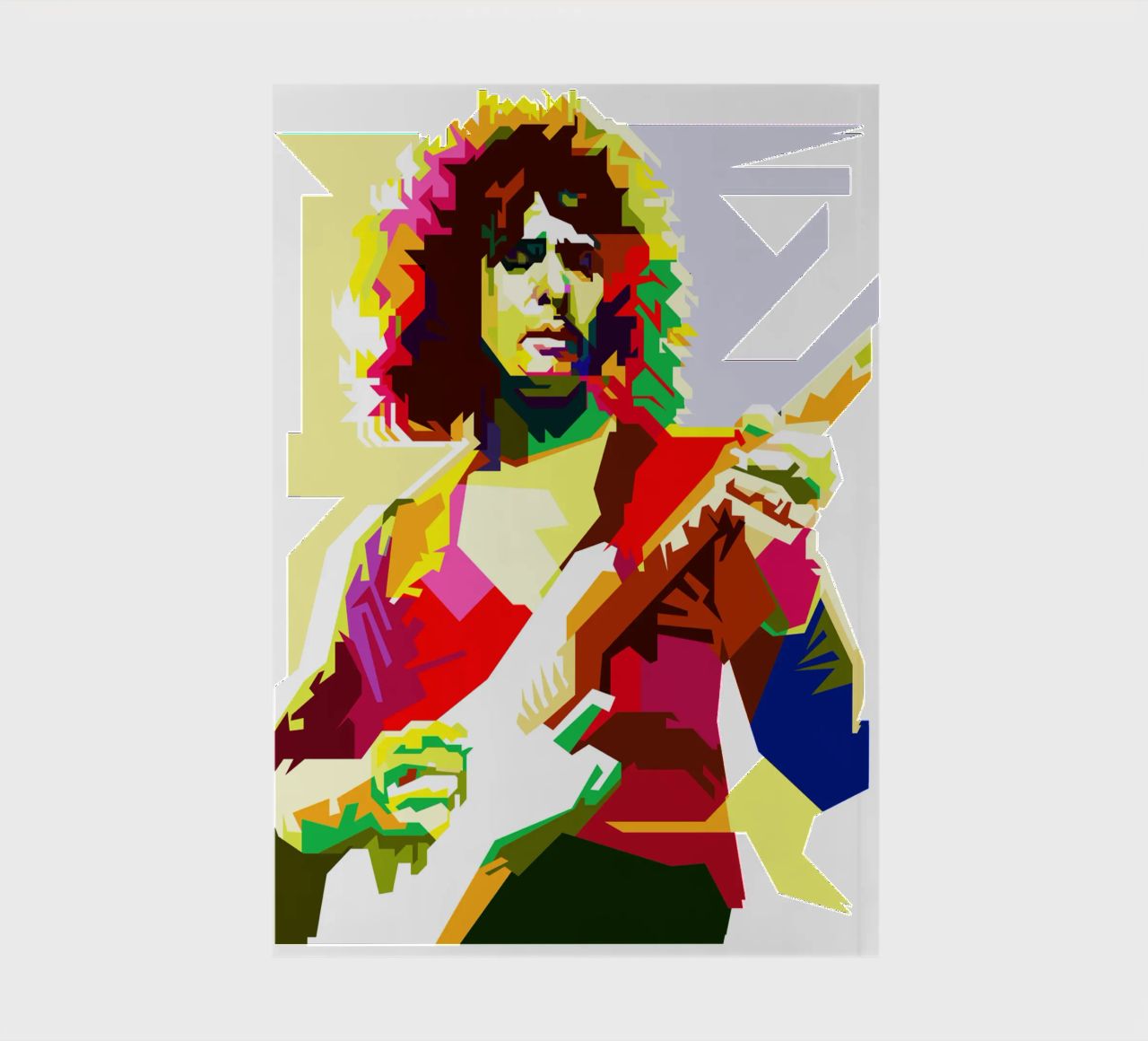 Ritchie Blackmore British Hardrock Music WPAP Trending Now notebook by Artkreator