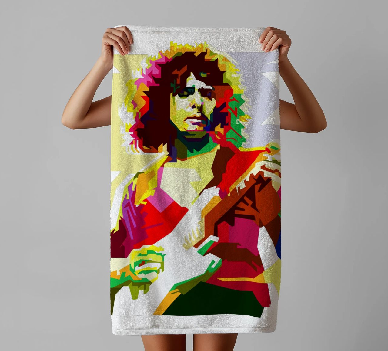 Ritchie Blackmore British Hardrock Music WPAP Trending Now towel by Artkreator