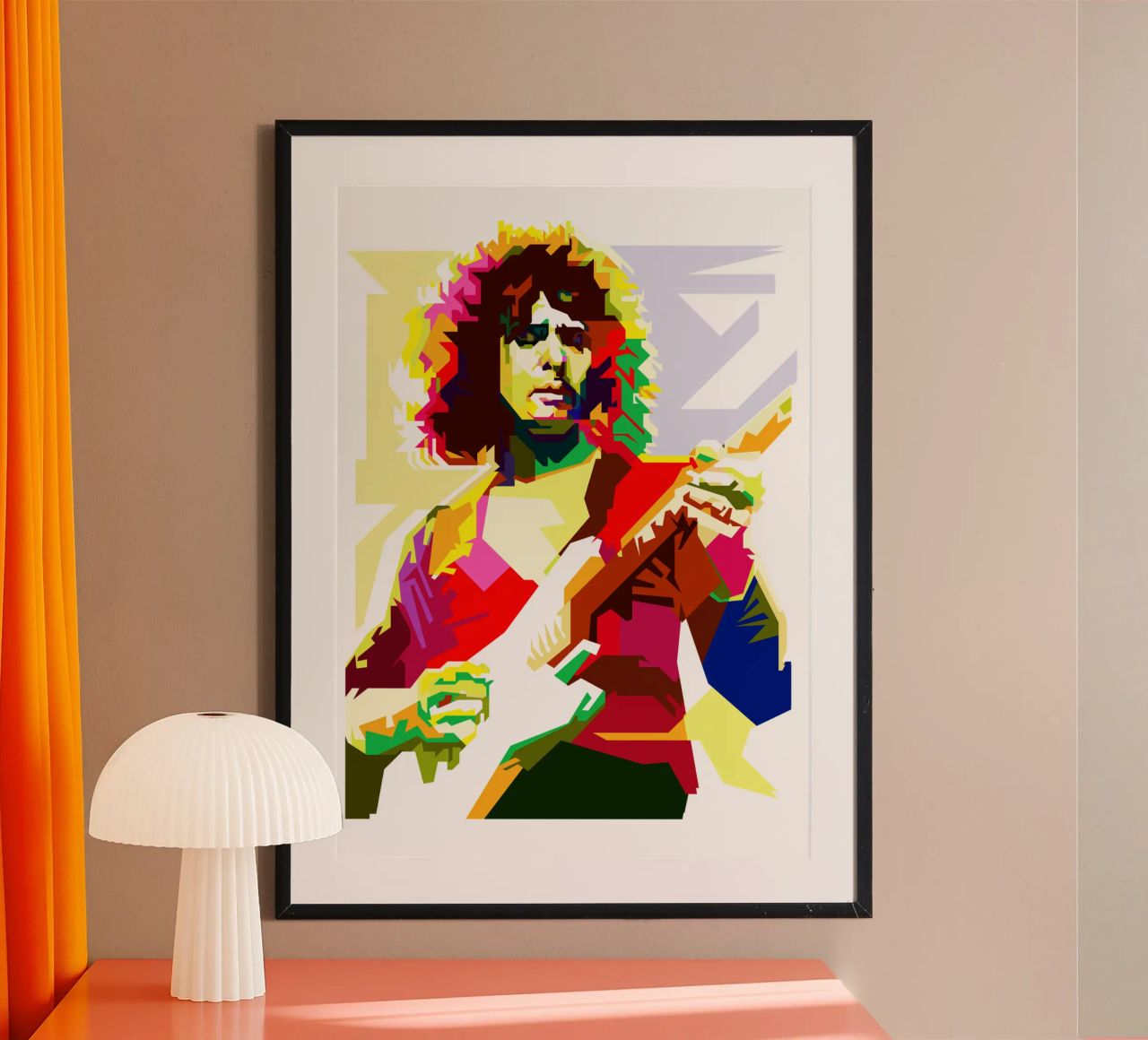Ritchie Blackmore British Hardrock Music WPAP Trending Now poster by Artkreator