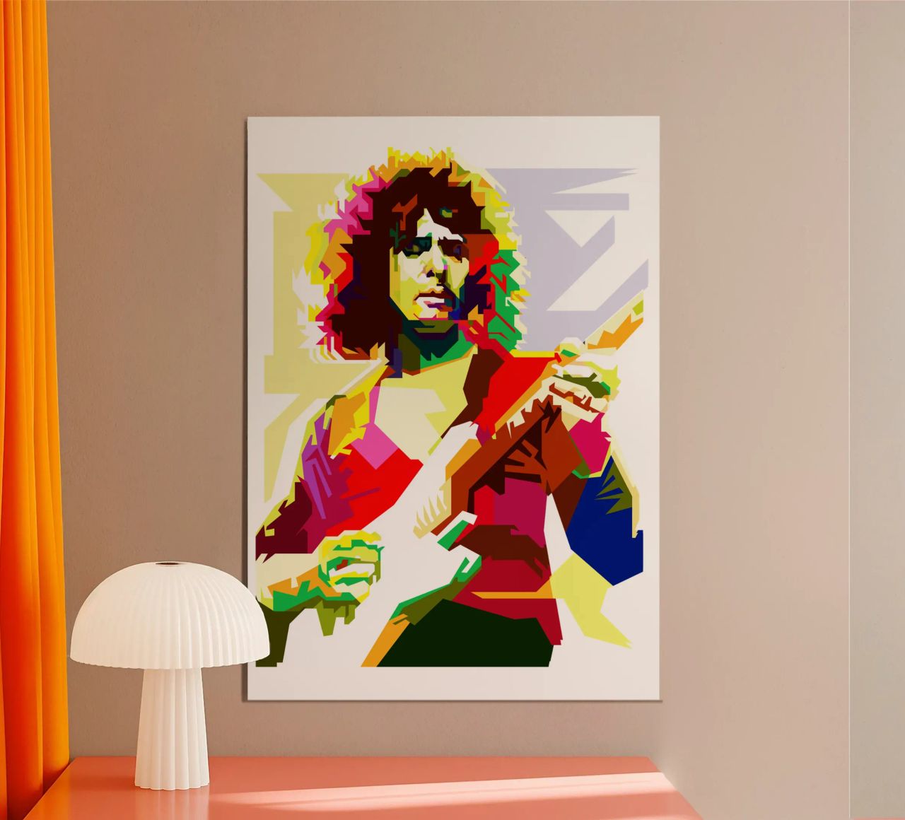 Ritchie Blackmore British Hardrock Music WPAP Trending Now poster by Artkreator