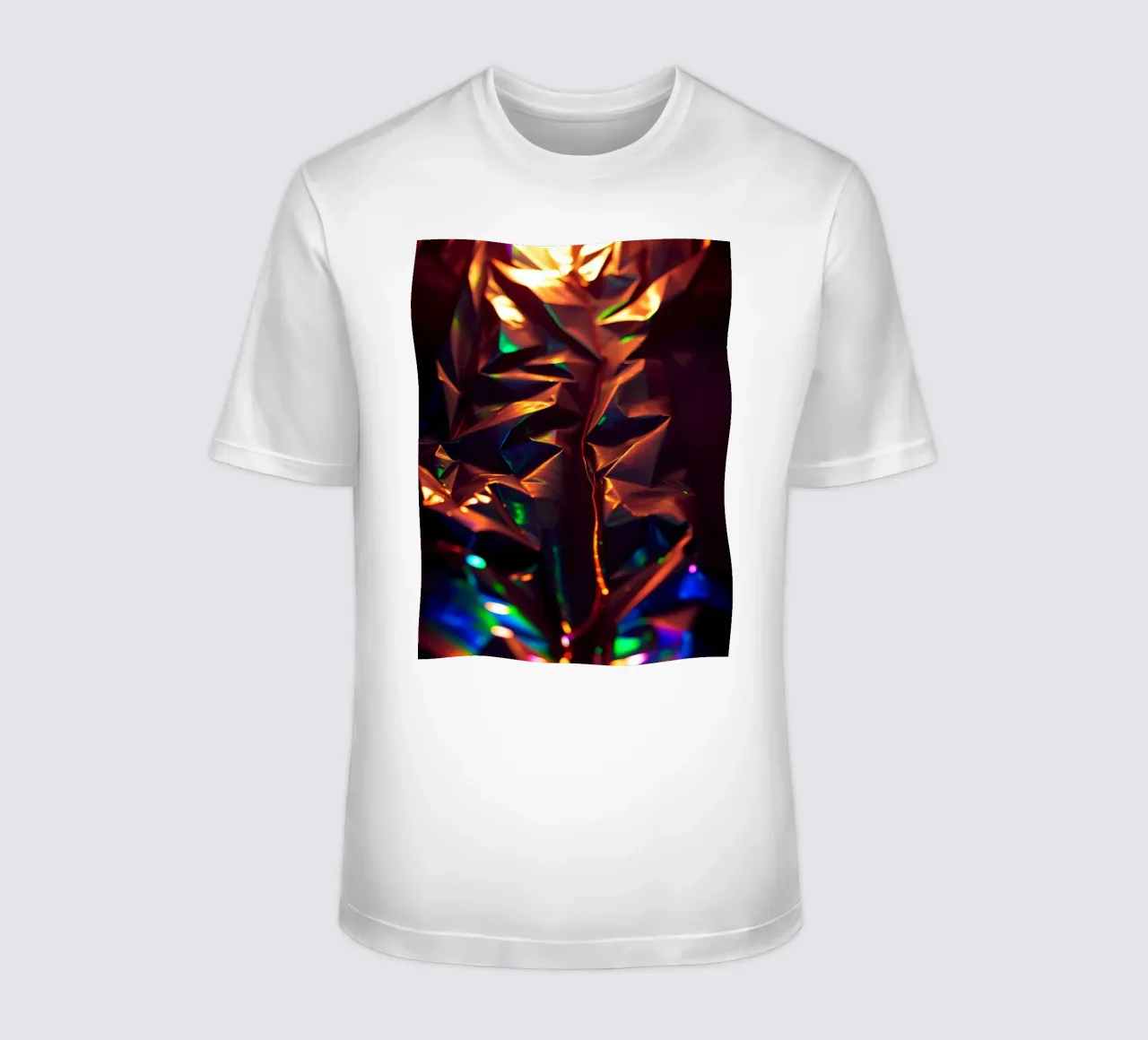 Dynamic abstract background with colors and intricate shapes t-shirt by DesignDoodle