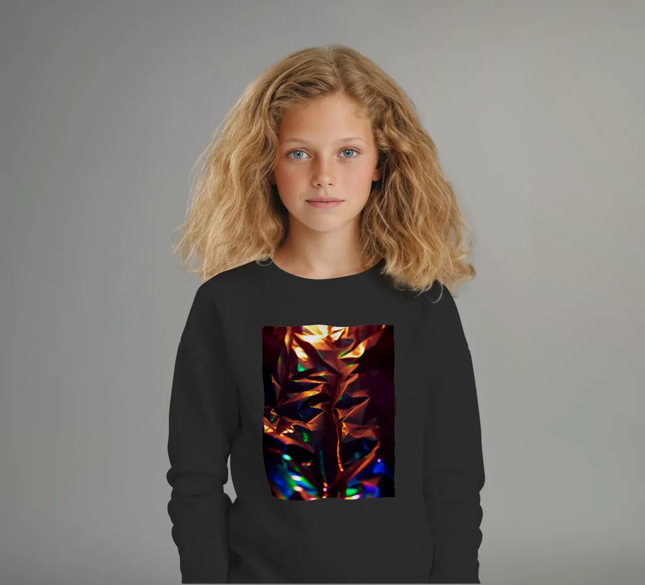 Sfondo astratto dinamico con colori e forme intricate felpa bambino da DesignDoodle