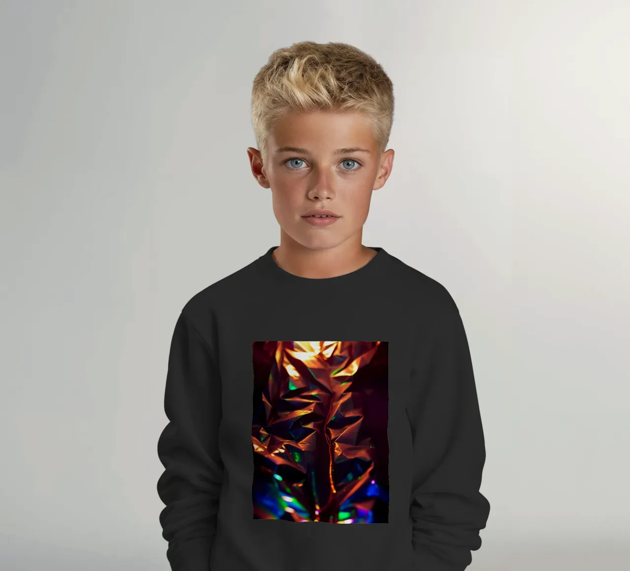 Sfondo astratto dinamico con colori e forme intricate felpa bambino da DesignDoodle