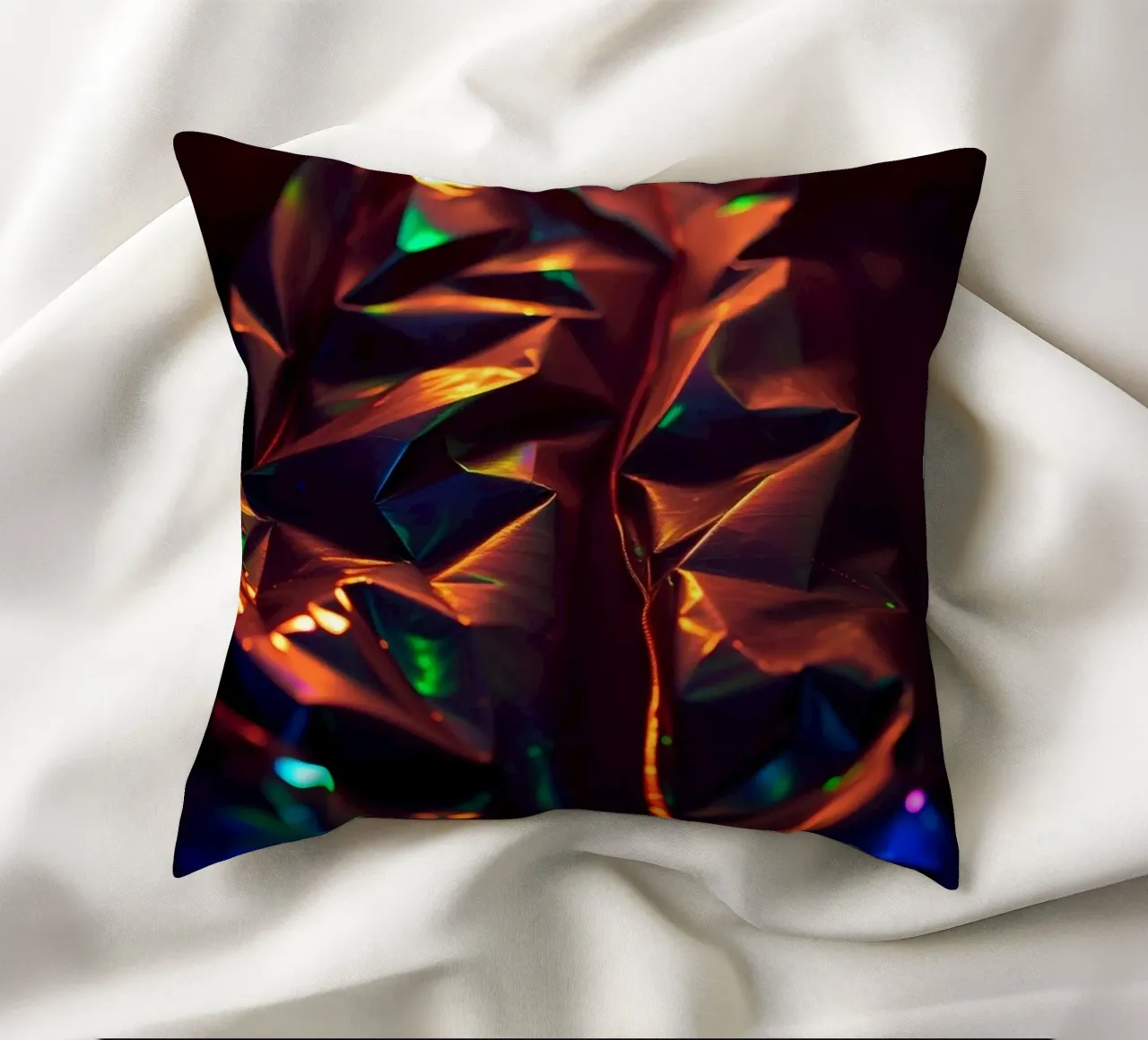 Sfondo astratto dinamico con colori e forme intricate cuscino da DesignDoodle