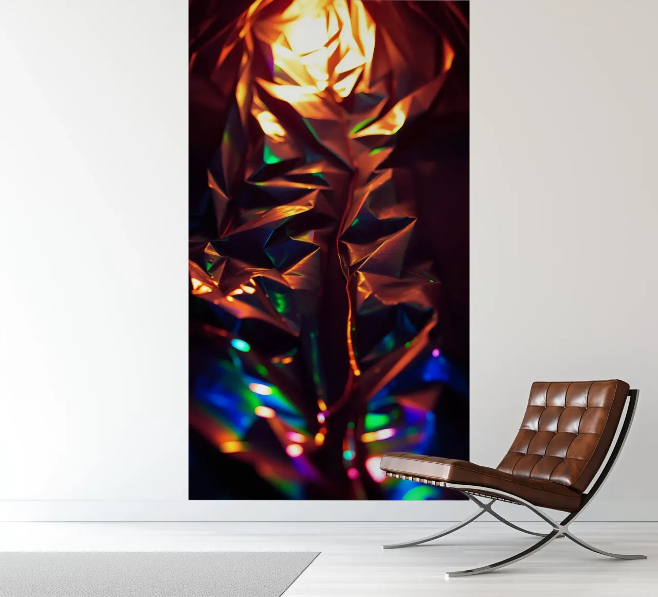 Dynamic abstract background with colors and intricate shapes photo wallpaper by DesignDoodle