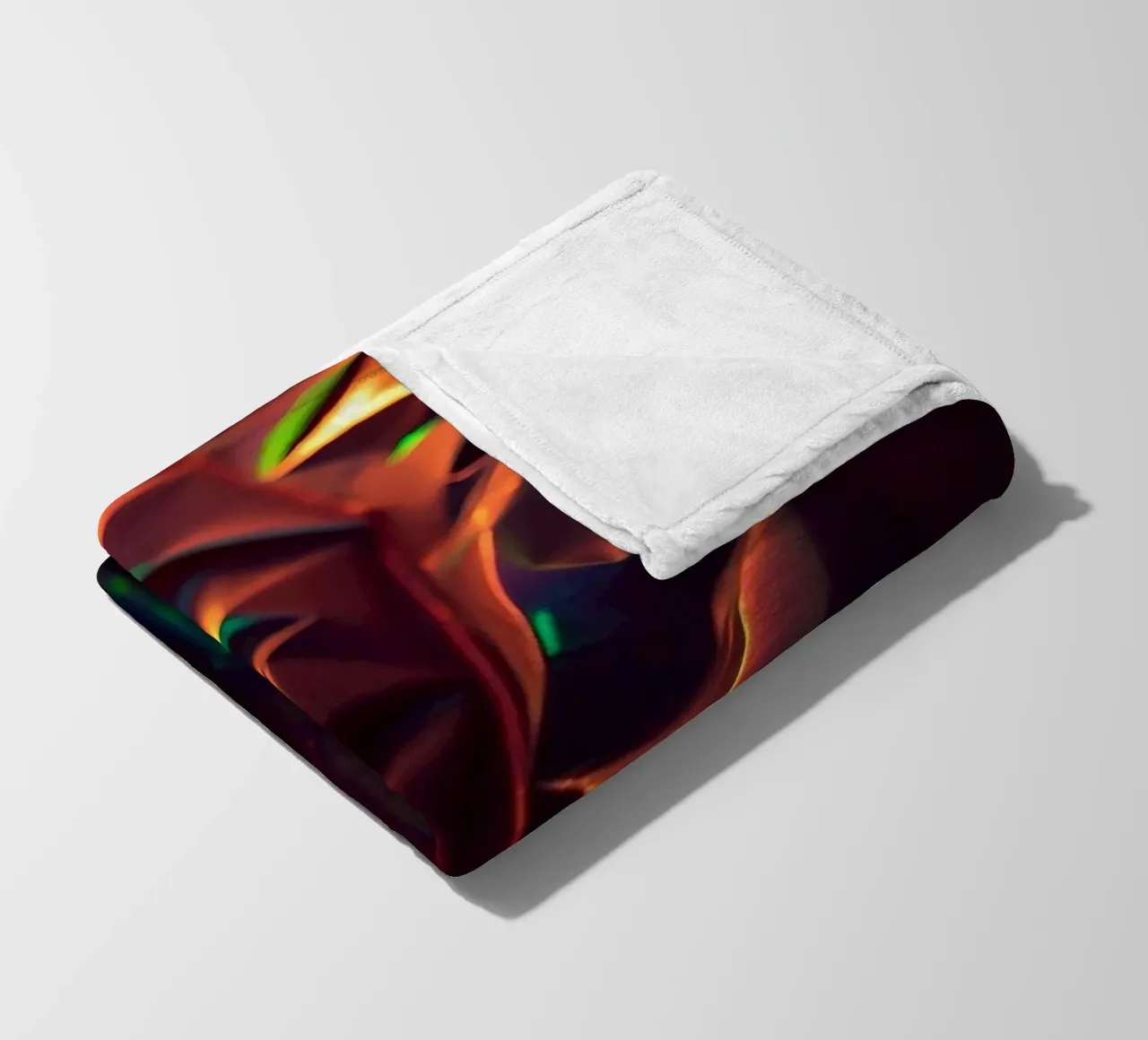Dynamic abstract background with colors and intricate shapes fleece blanket by DesignDoodle
