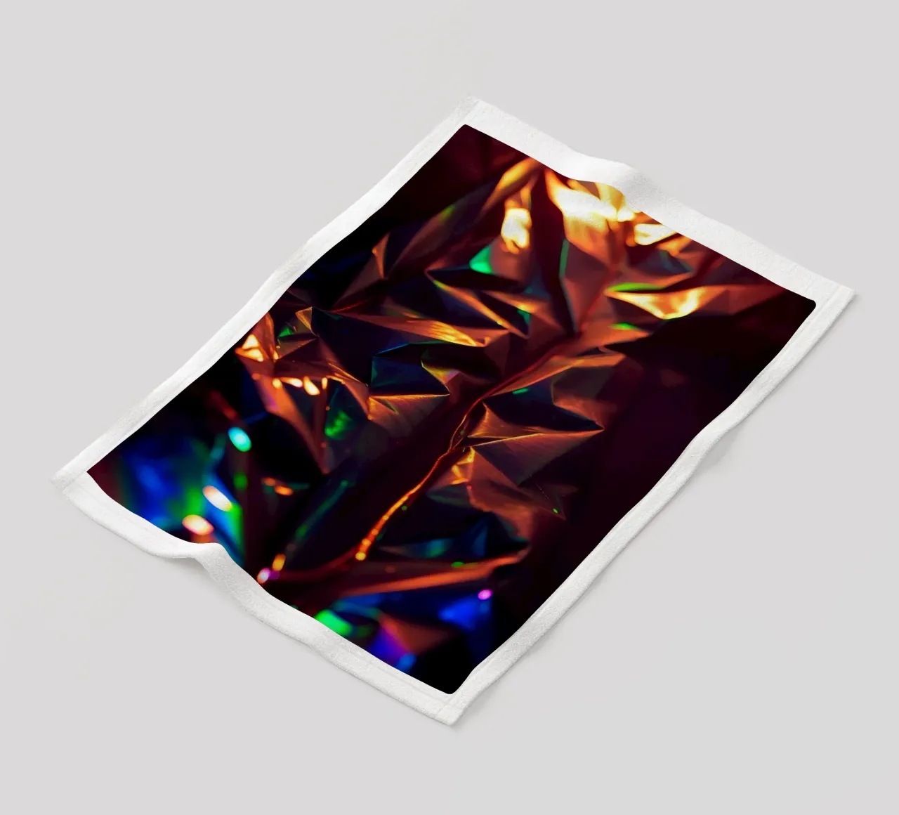 Dynamic abstract background with colors and intricate shapes fleece blanket by DesignDoodle