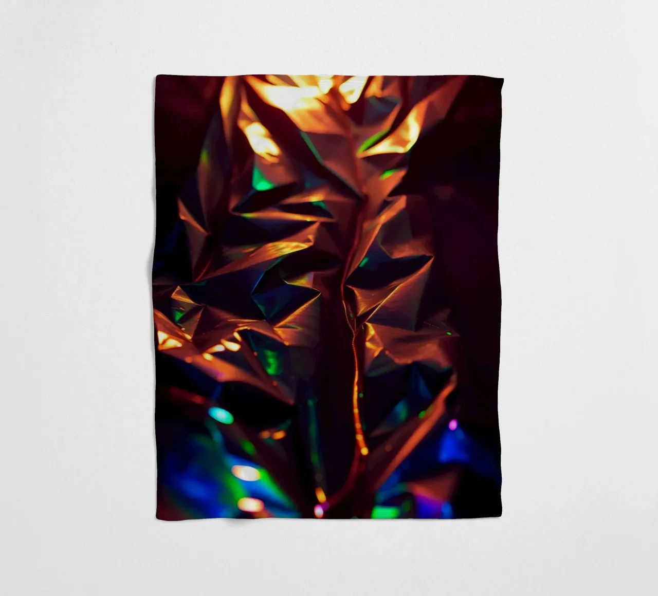 Dynamic abstract background with colors and intricate shapes fleece blanket by DesignDoodle