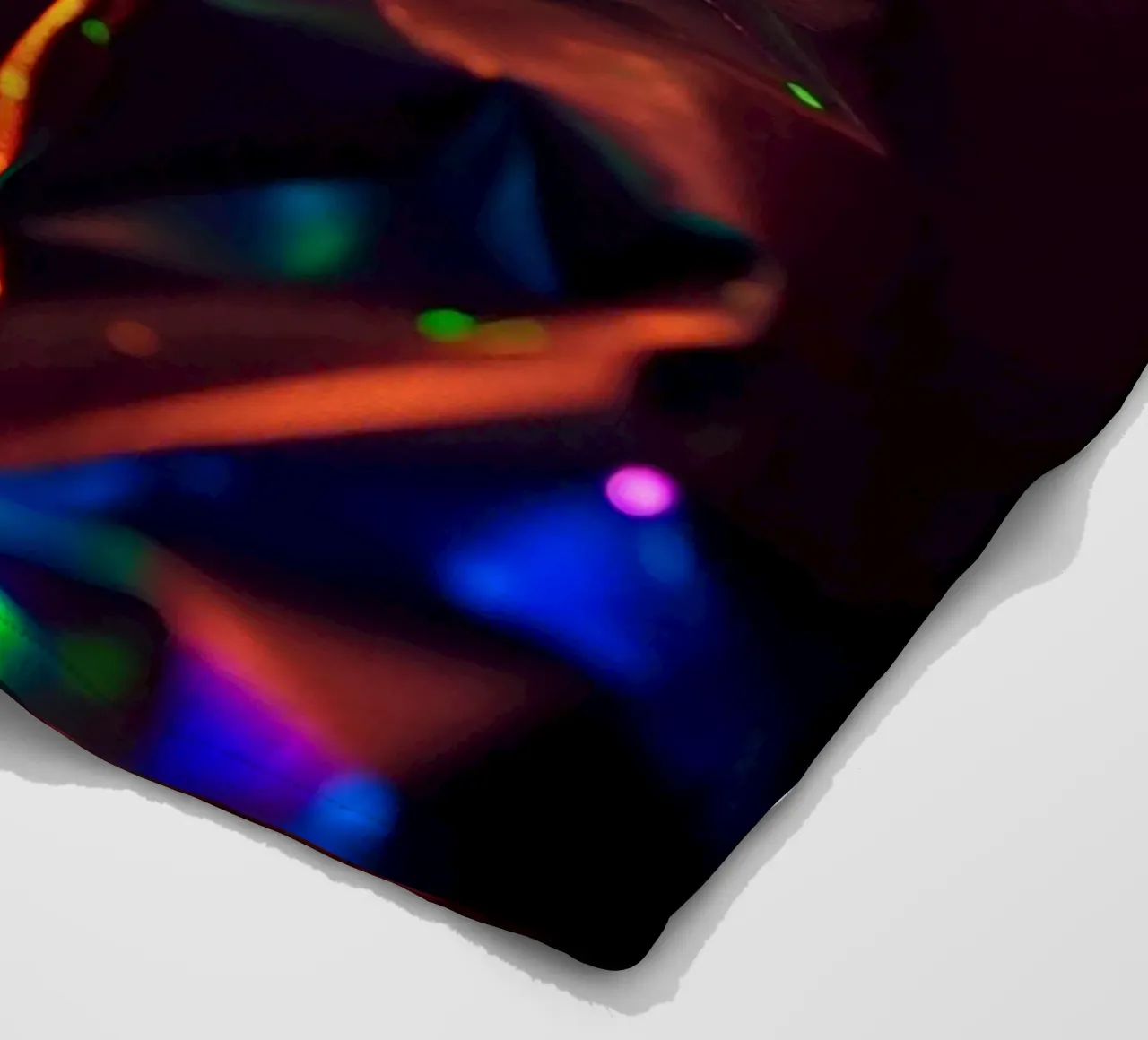 Dynamic abstract background with colors and intricate shapes fleece blanket by DesignDoodle