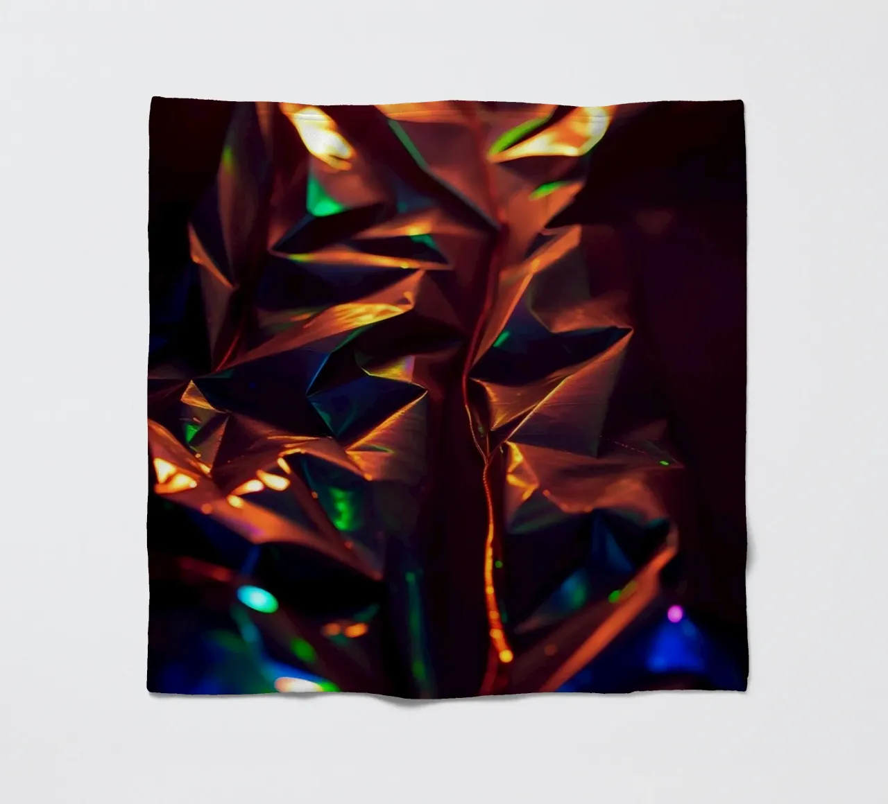 Dynamic abstract background with colors and intricate shapes fleece blanket by DesignDoodle