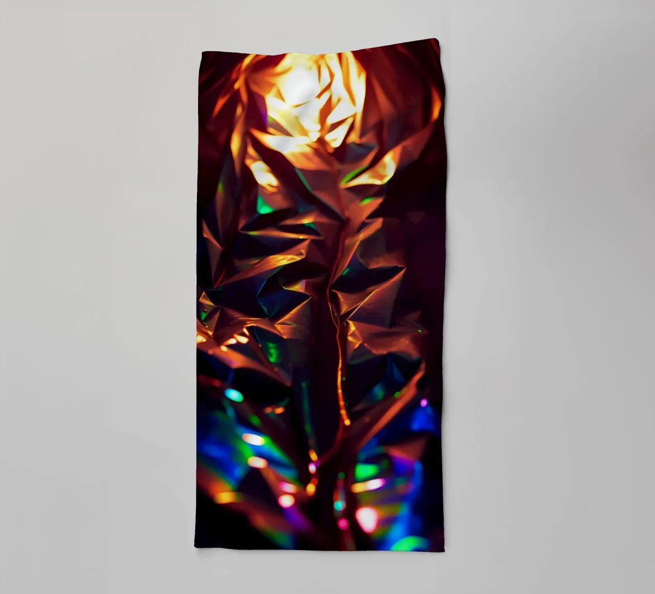 Dynamic abstract background with colors and intricate shapes towel by DesignDoodle