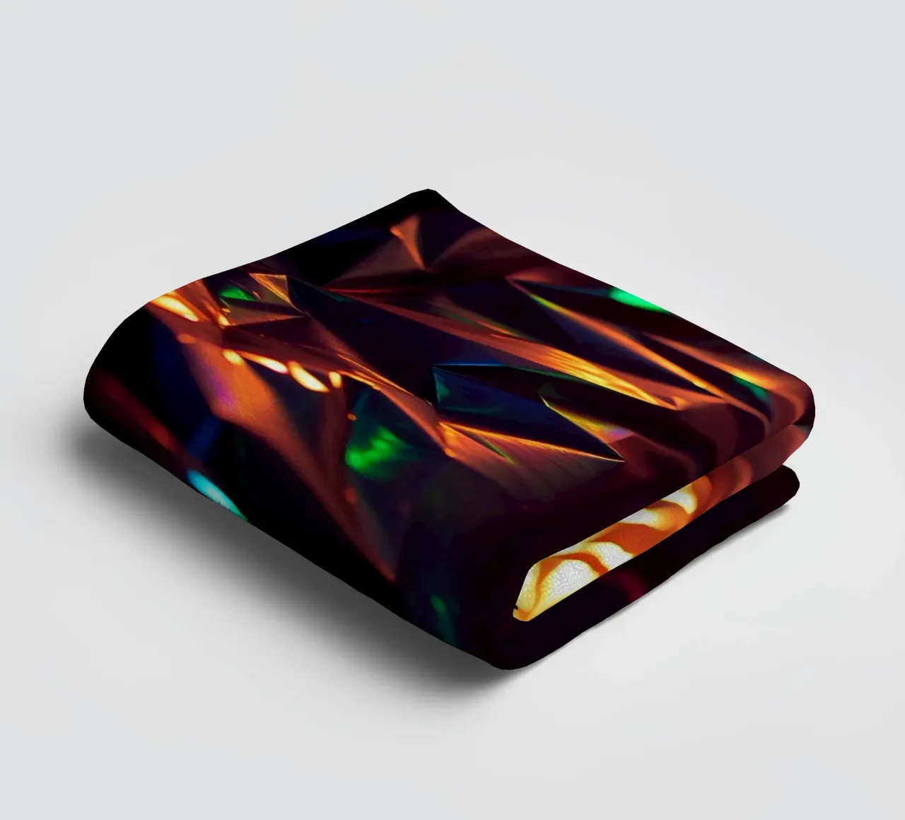 Dynamic abstract background with colors and intricate shapes towel by DesignDoodle