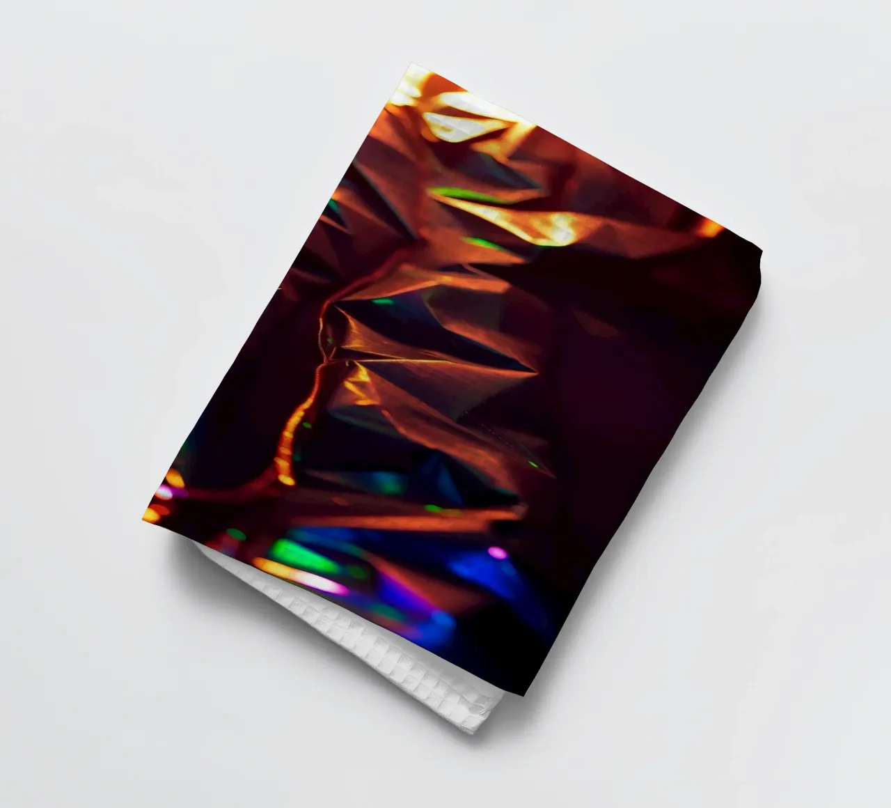 Dynamic abstract background with colors and intricate shapes tea towel by DesignDoodle