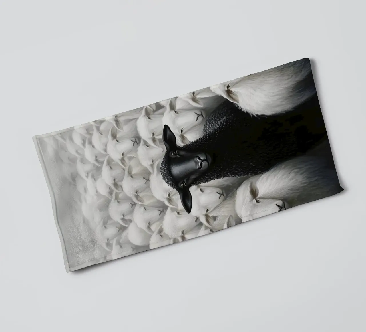 Pecora nera asciugamano da bagno da animals_studio
