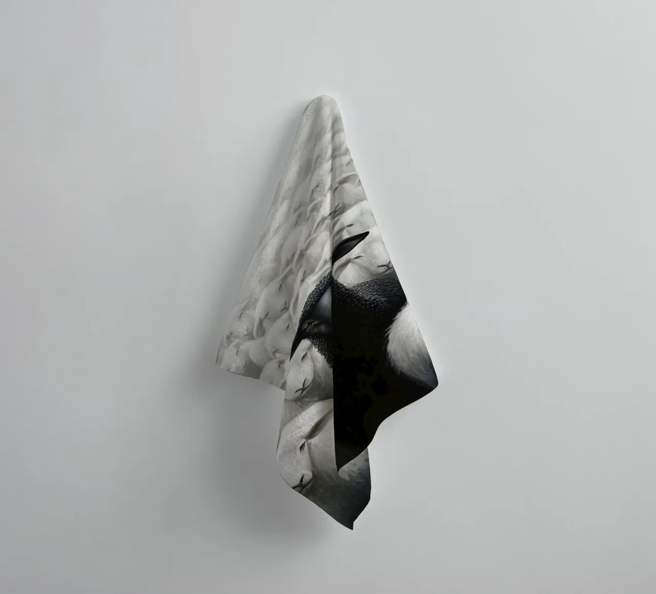 Pecora nera asciugamano da bagno da animals_studio