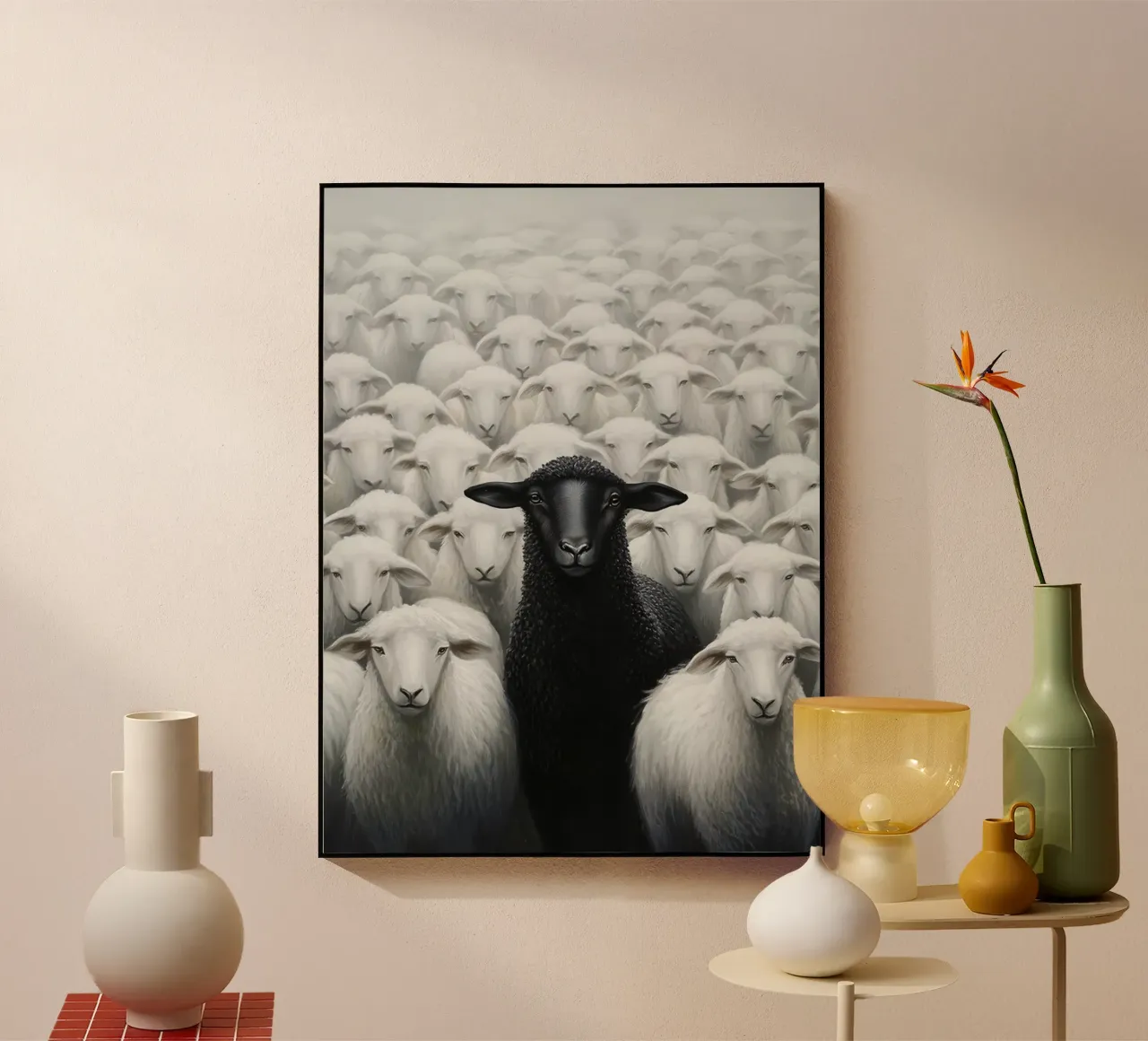 Pecora nera plexiglass da animals_studio