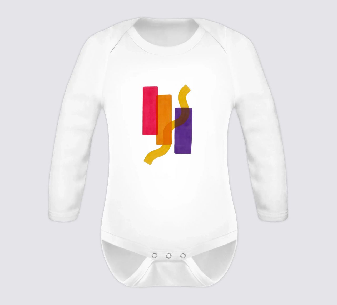 Structured Softness - Flow Form Series body neonato maniche lunghe da SMPLE