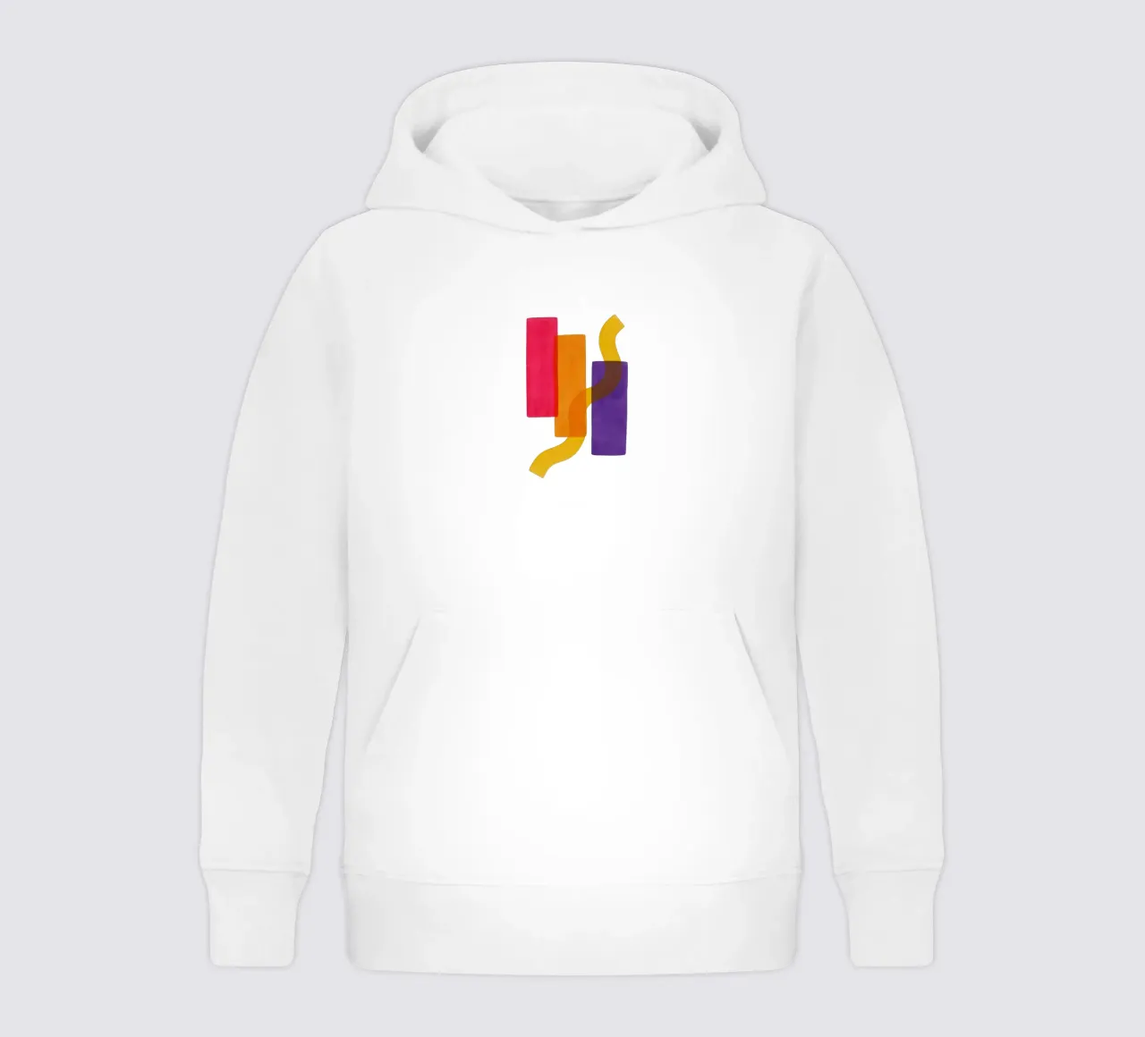 Structured Softness - Flow Form Series Kinder Hoodie von SMPLE