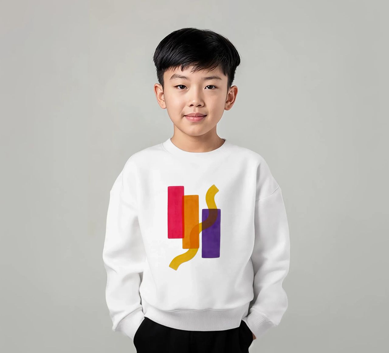 Structured Softness - Flow Form Series sudadera para niño de SMPLE